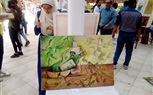  مشاركة طلاب الأكاديمية الحديثة فى فاعليات ورشة عمل التصوير الزيتى